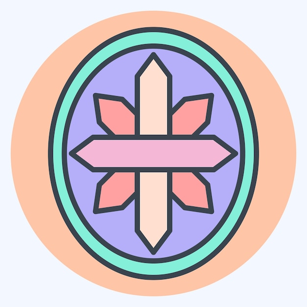 Ręczna wschodnia wiosna — Wyszywanie i inspiracje logo